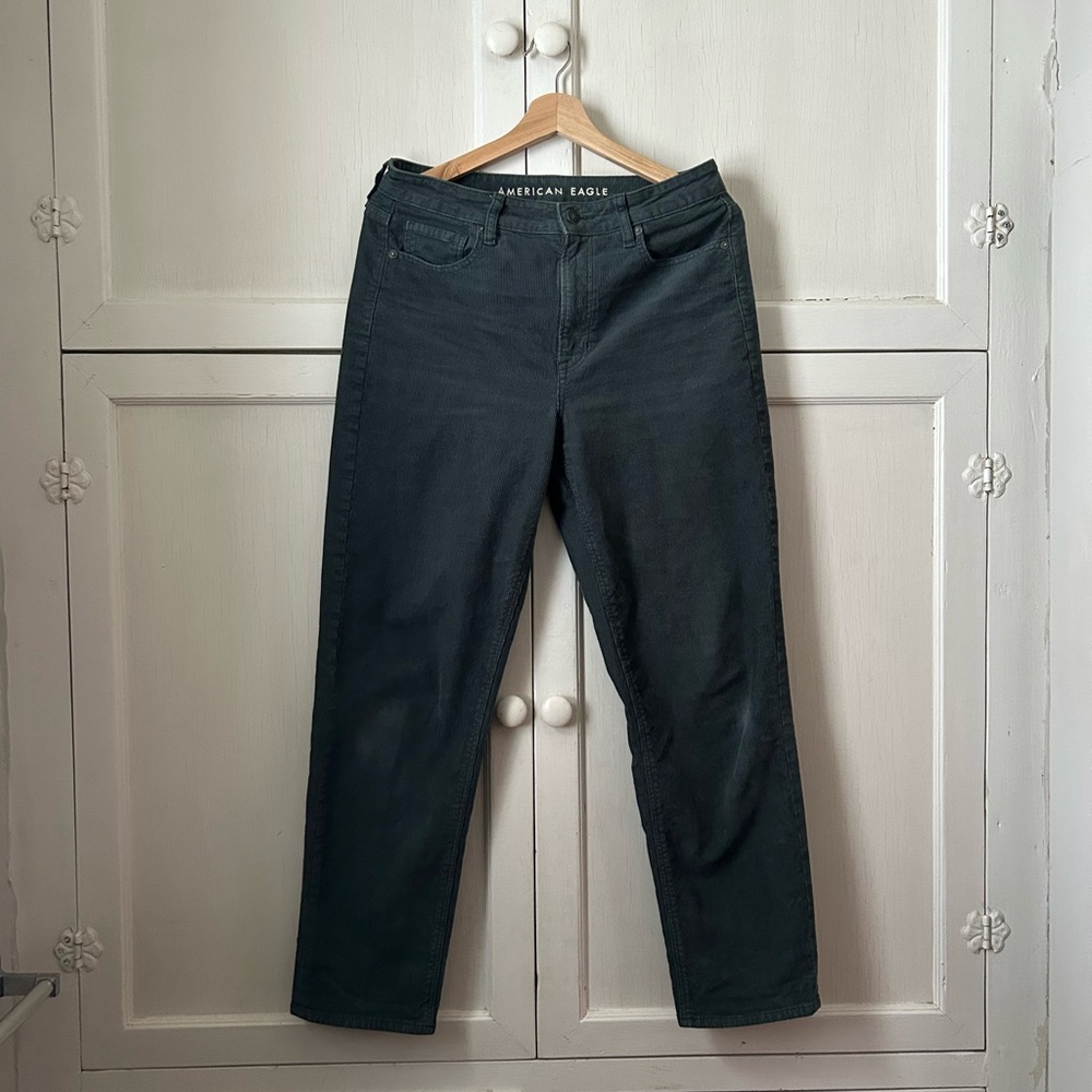 American Eagle Teal Corduroy Pants